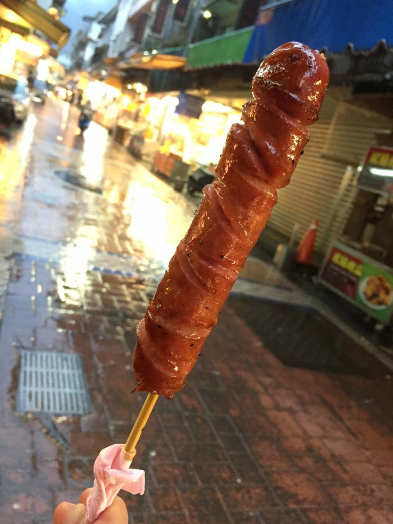 what to eat in wulai - boar sausages 2